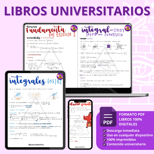 PACK 6 Libros Universitarios