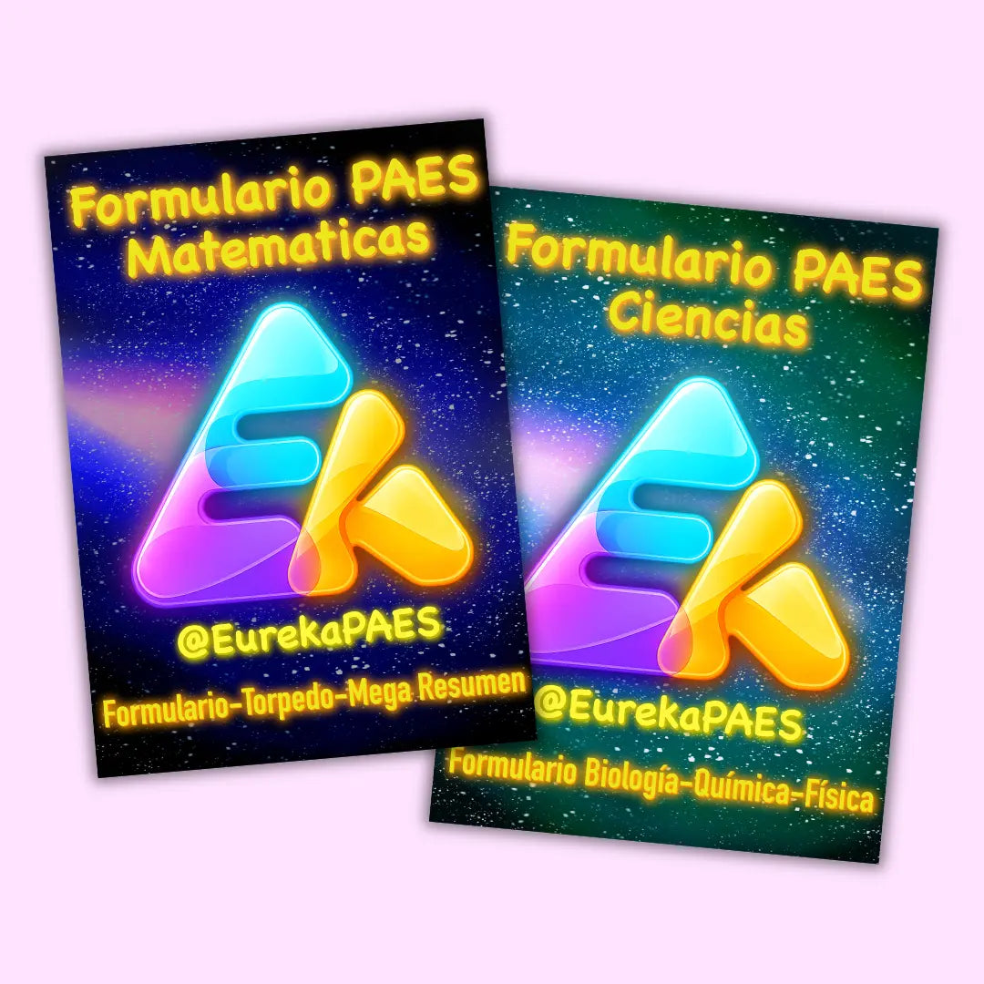 Formularios PAES Matemáticas y Ciencias